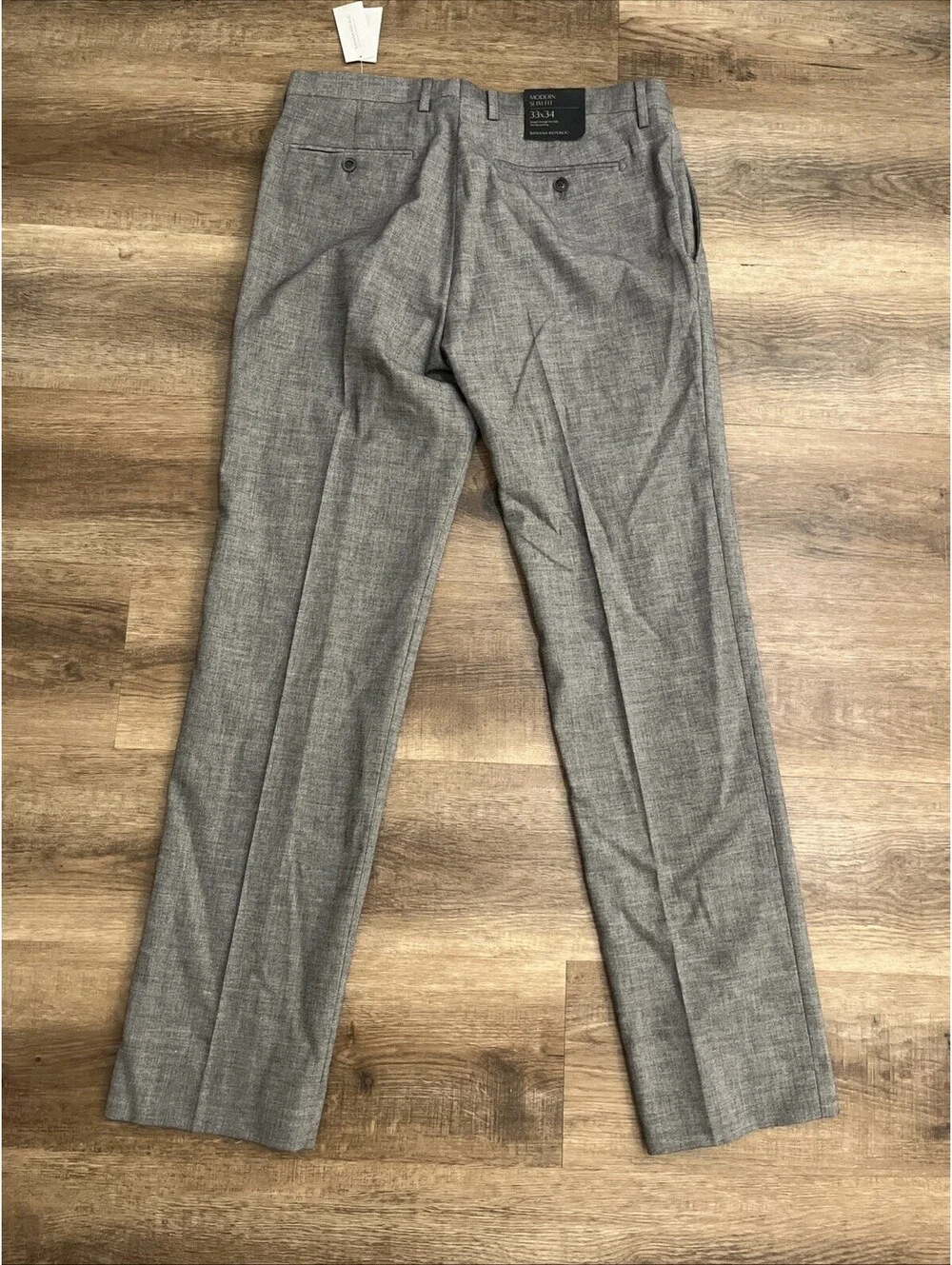 Banana Republic Tailored Fit Slacks Dress Pants Men's 33x34 Gray NWT $99MSRP